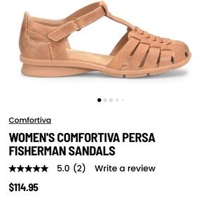 Comfortiva Persa Brown Leather Sandals
